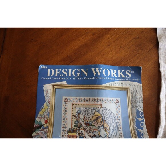 FINISHED Design Works Counted Cross Stitch Kit # 9952 Angel Of Cross Stitch - Picture 4 of 10